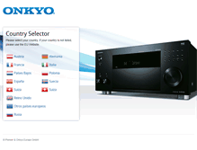 Tablet Screenshot of es.onkyo.com